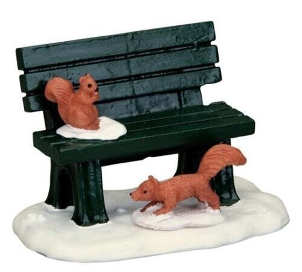 Lemax Village Collection Christmas Village Accessory Park Bench In Winter #84413